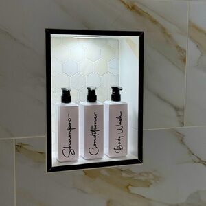 16oz Shampoo And Conditioner Dispenser - Printed S Soap Dispenser (Set of 3)